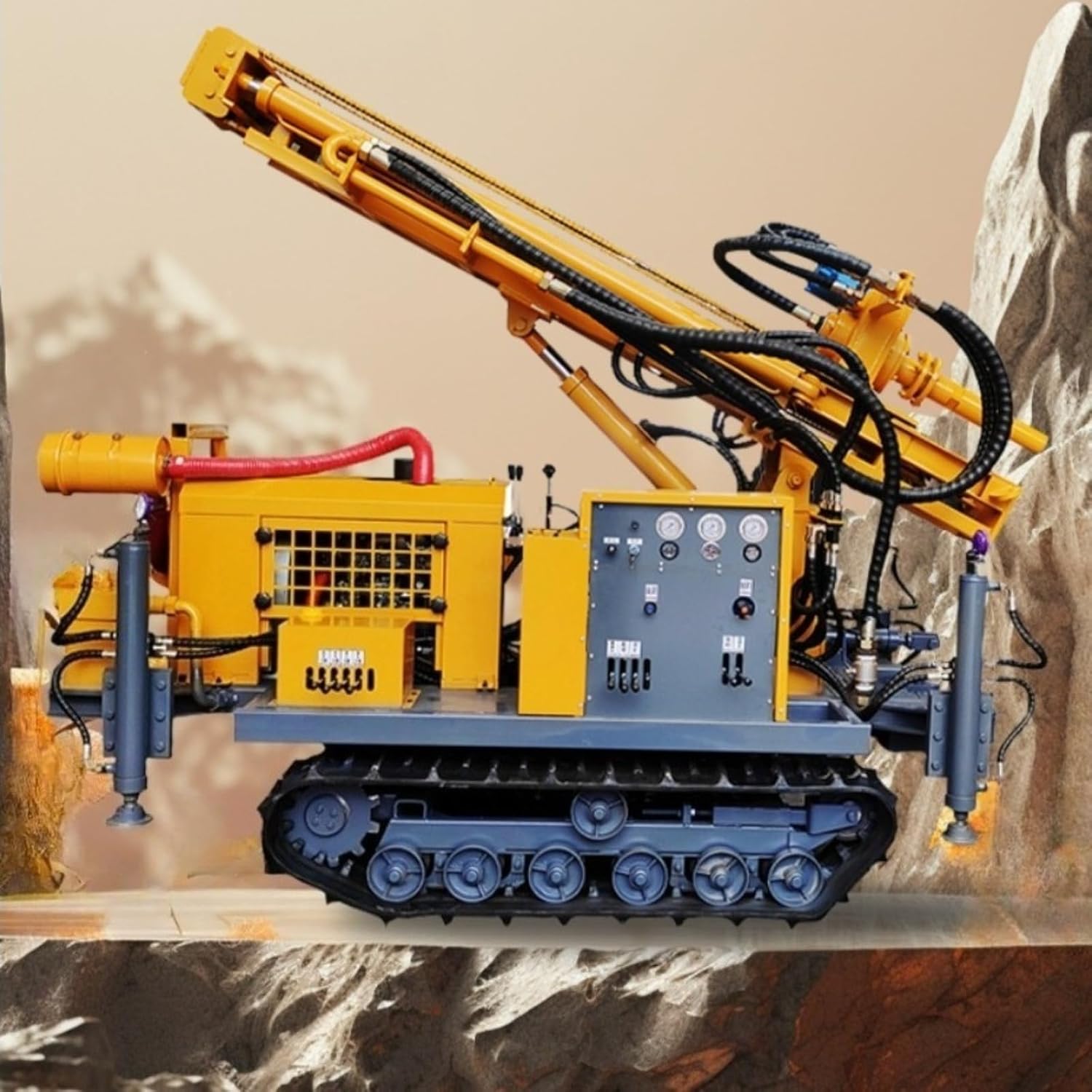 buy dual power water well drill rig,dual power drill rig pros cons,water well drill rig worth buying,best heavy duty well drilling machine,should I buy a pneumatic water drill rig - detailed features and technical specifications