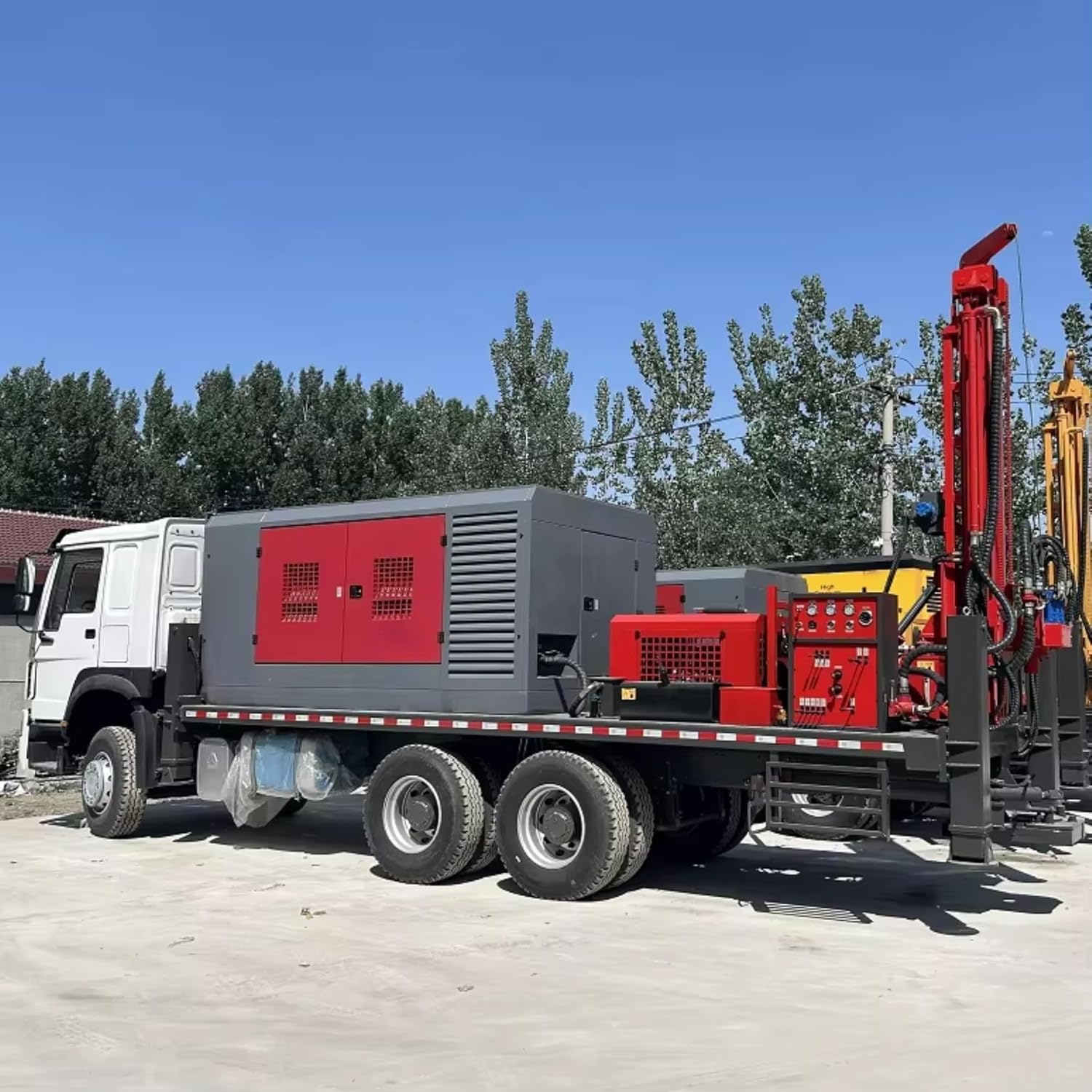 buy truck mounted water well drilling rig,hydraulic core drill rig,deep borehole drilling machine,truck mounted drill rig,water well drilling rig price,groundwater drilling equipment for sale unboxing and complete package contents
