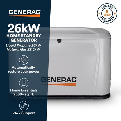 Generac 26kW home standby generator,Generac 26kW whole house generator review,Generac 26kW generator vs alternatives,should I buy a Generac 26kW generator,Generac 26kW generator pros cons,best whole house standby generator performance testing and real-world results