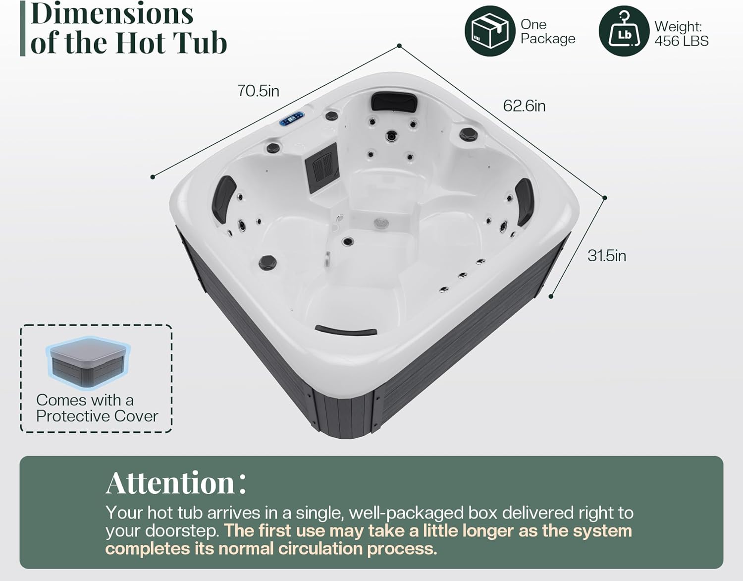 Jocisland 4 person hot tub review,Jocisland hot tub worth buying,plug and play hot tub review,Jocisland hot tub pros cons,best 4 person hot tub 110v,Jocisland spa LED waterfall review unboxing and complete package contents