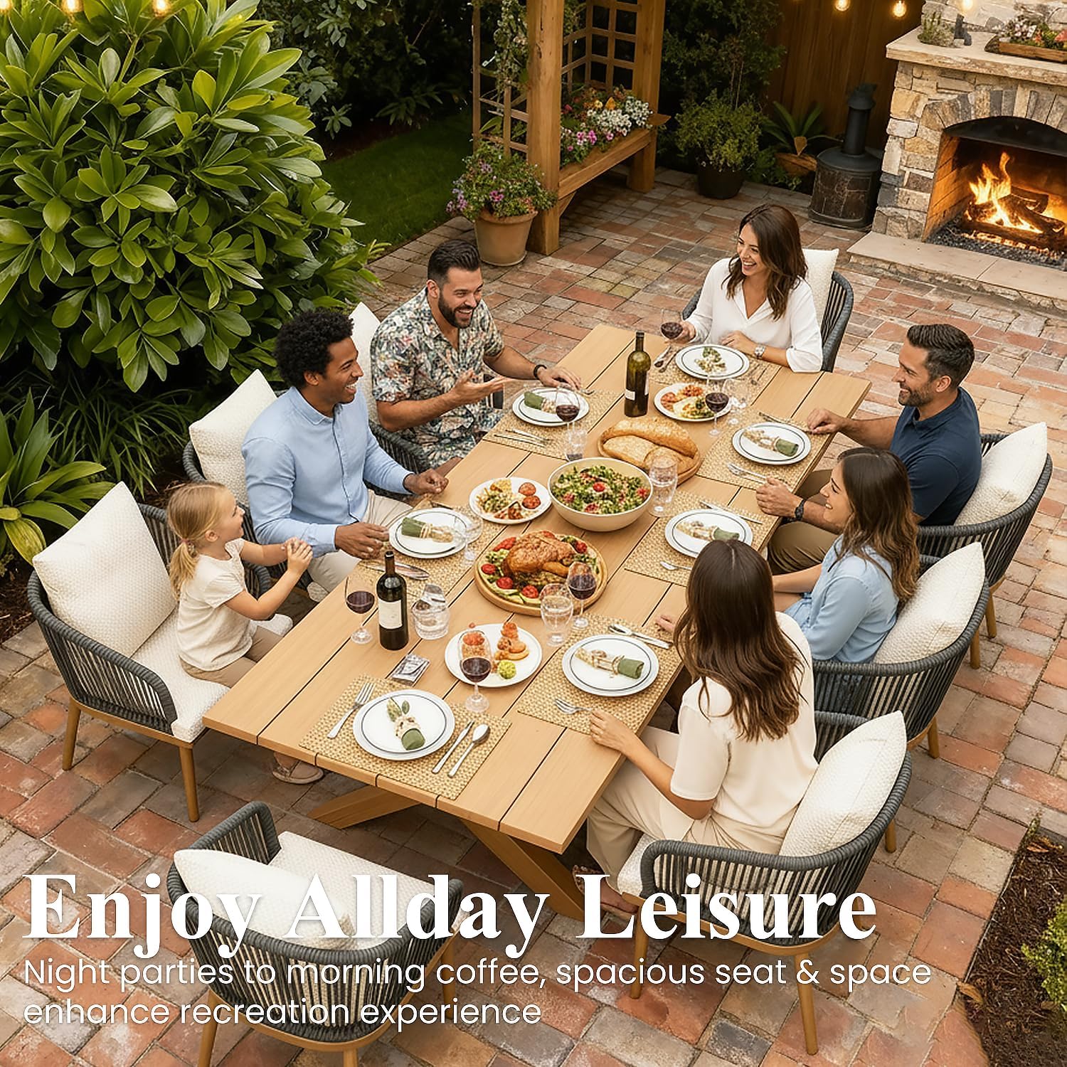 LayinSun 9 piece outdoor dining set review, LayinSun patio dining set review and rating, is LayinSun outdoor dining set worth buying, LayinSun dining set review pros cons, LayinSun 9 piece set honest review, LayinSun patio furniture review verdict unboxing and complete package contents