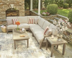 Image 1 of Signature Design by Ashley Clare View outdoor sectional review