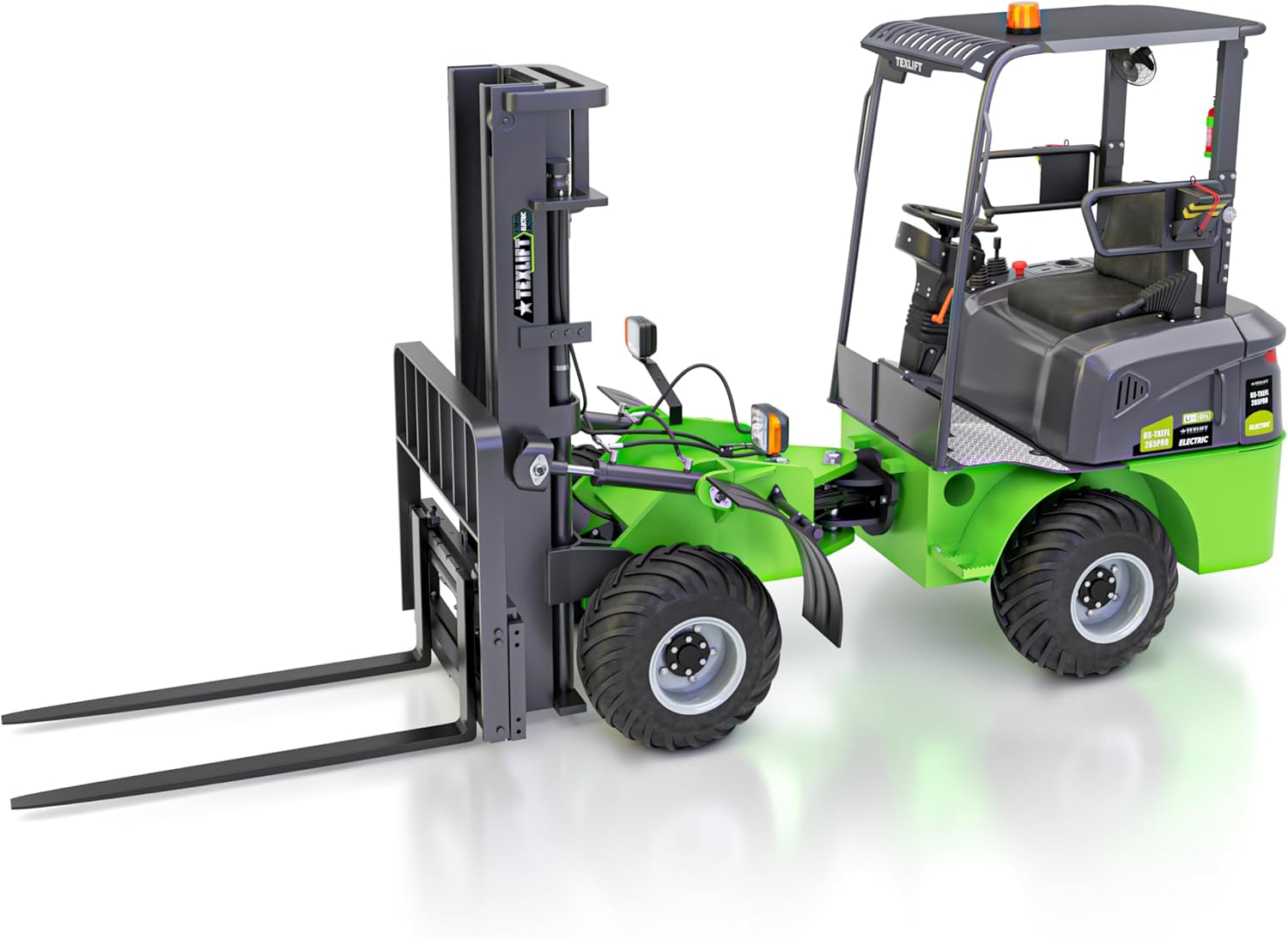 buy TEXLIFT 4WD lithium electric forklift,should I buy TEXLIFT TXEFL265PRO,TEXLIFT electric forklift vs off-road forklifts,TEXLIFT 2650 lb forklift pros cons,TEXLIFT lithium forklift worth buying,best 4WD electric forklift for outdoor use - detailed features and technical specifications