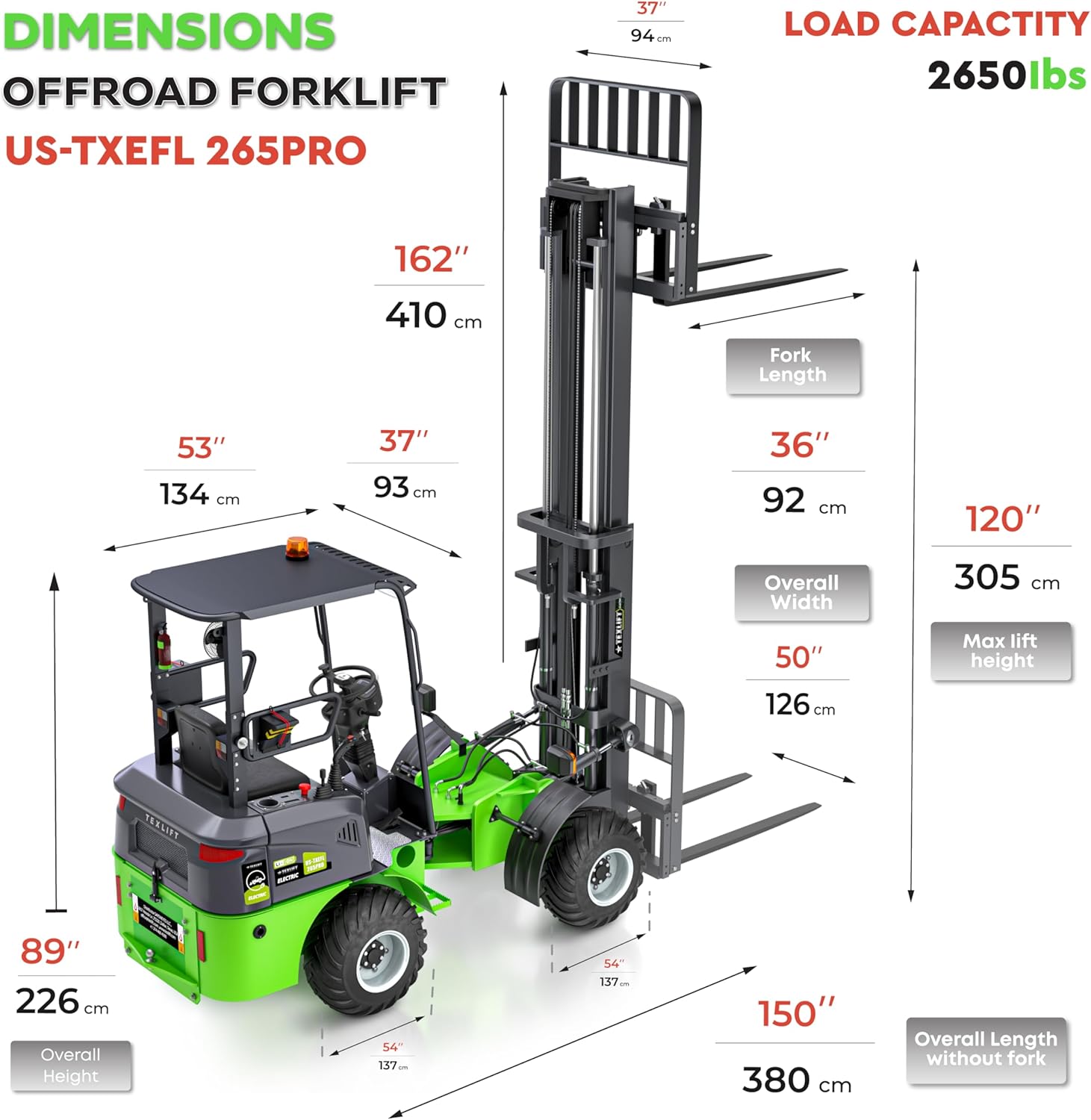 buy TEXLIFT 4WD lithium electric forklift,should I buy TEXLIFT TXEFL265PRO,TEXLIFT electric forklift vs off-road forklifts,TEXLIFT 2650 lb forklift pros cons,TEXLIFT lithium forklift worth buying,best 4WD electric forklift for outdoor use unboxing and complete package contents