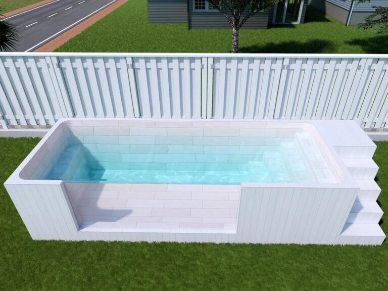 Image 1 of fiberglass swimming pool pros cons
