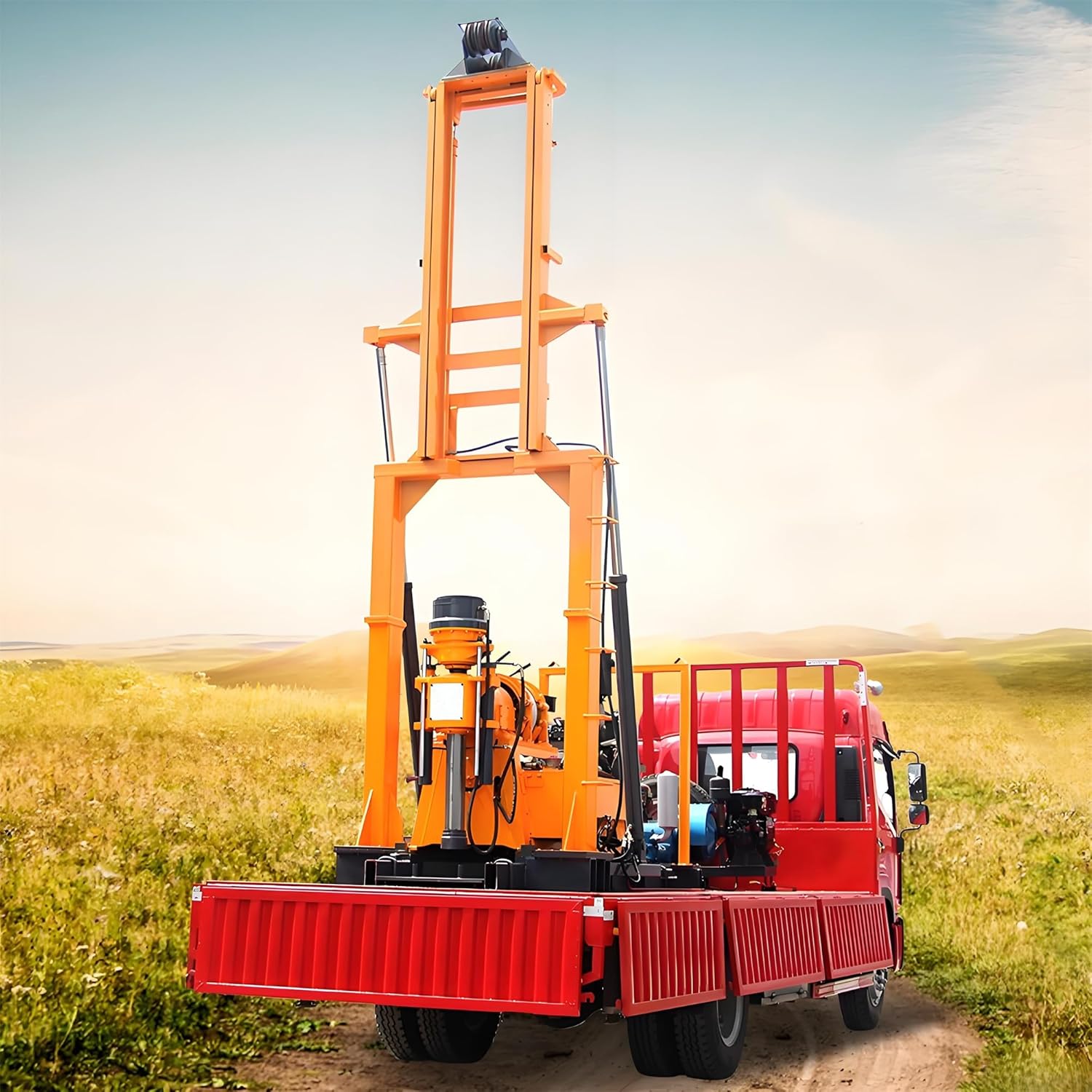 truck mounted water well drilling rig,water well drilling rig for sale,borehole drilling machine,truck mounted drill rig,should I buy a truck mounted drilling rig,truck mounted drilling rig pros cons unboxing and complete package contents