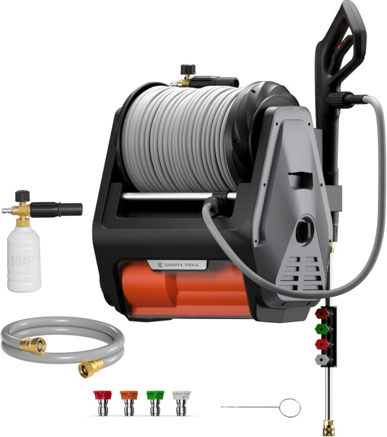 Giraffe Tools Grandfalls Retractable Pressure Washer Review: Honest Verdict 4 Image 1 of Giraffe Tools Grandfalls retractable pressure washer review